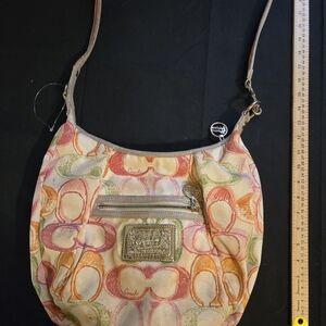 Coach Multicolor Poppy Signature Shoulder Bag